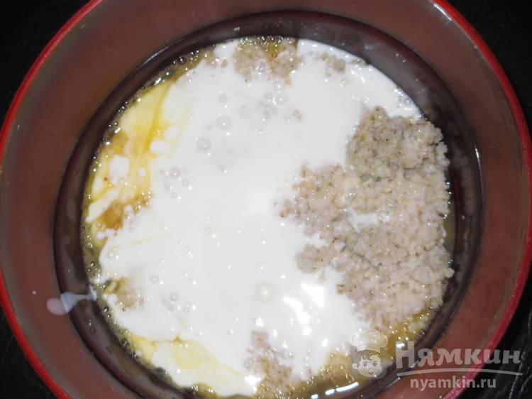 Оладьи с ячневой кашей на сухой сковороде - фото шаг 2