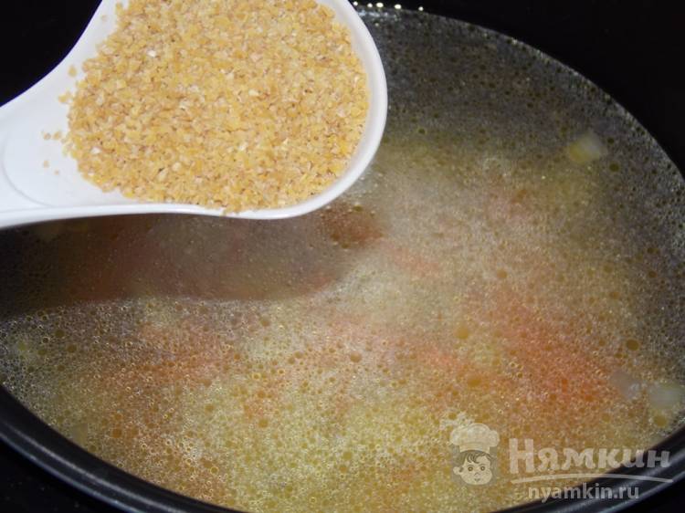 Постный суп с пшеничной крупой и картофелем в мультиварке - фото шаг 3
