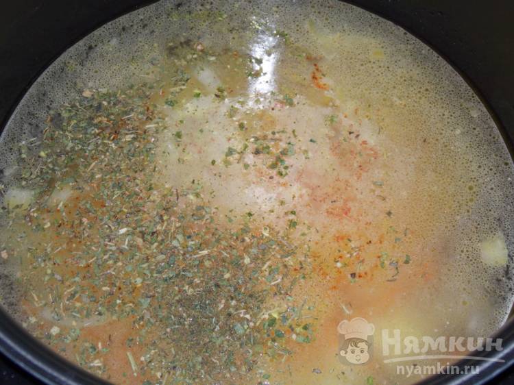Постный суп с пшеничной крупой и картофелем в мультиварке - фото шаг 4