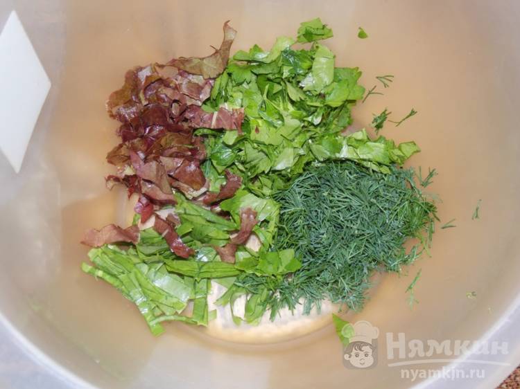 Овощной салат с зеленью и соевым соусом - фото шаг 1
