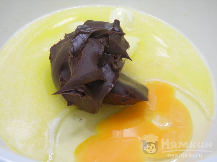 Печенье с шоколадной пастой - фото шаг 1