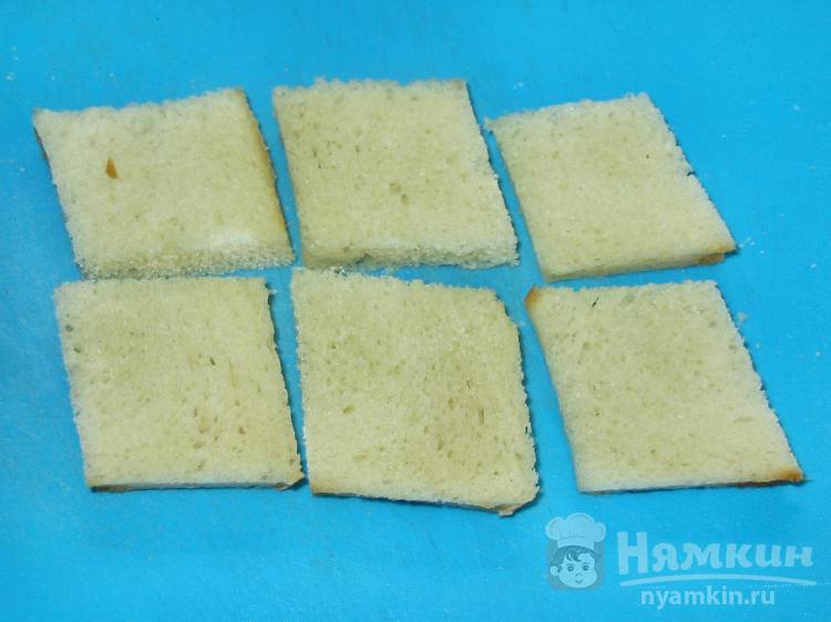 Гренки с сыром в микроволновке - фото шаг 1