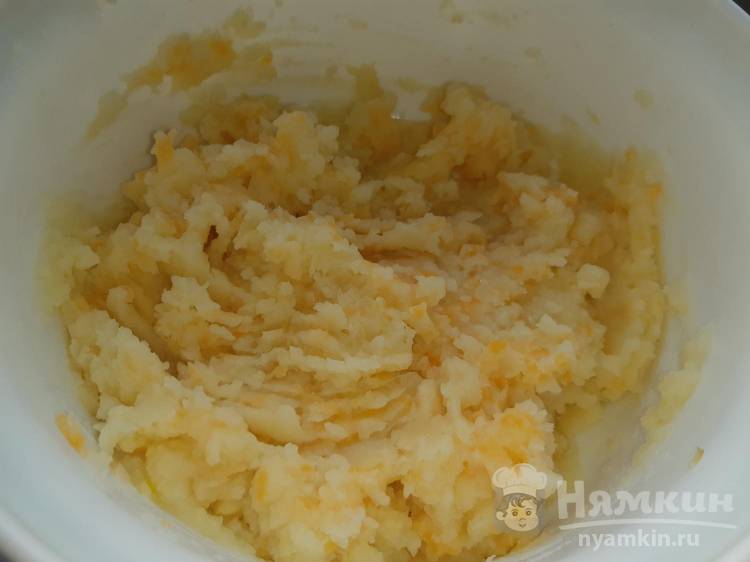 Хычины с сыром и картофельным пюре на сковороде – балкарская кухня - фото шаг 6
