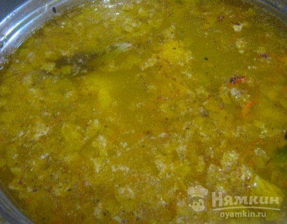 Рыбный суп из скумбрии с рисом