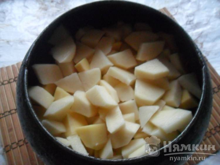 Пошаговый рецепт картошки тушеной