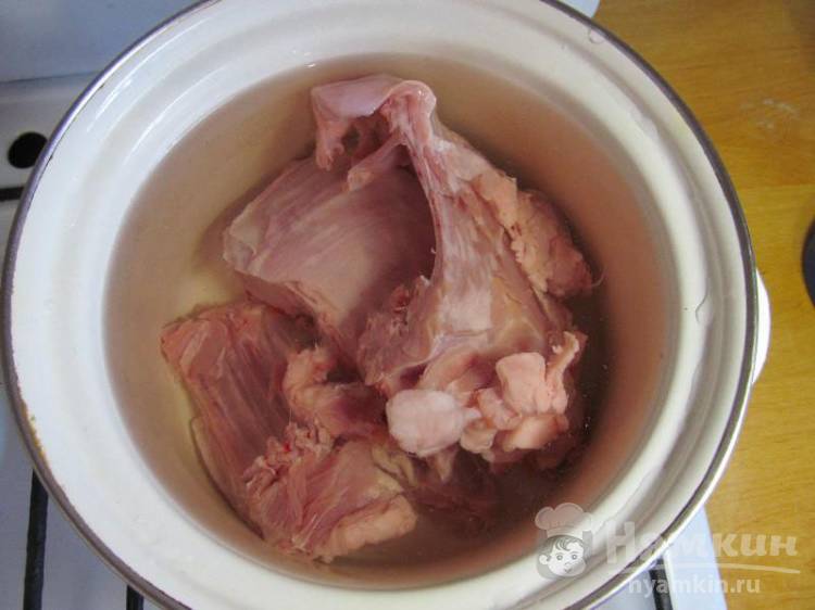 Суп из мяса кролика для детей - фото шаг 3