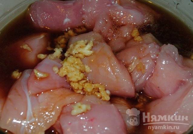 Куриный шашлык по-азиатски в духовке - фото шаг 3