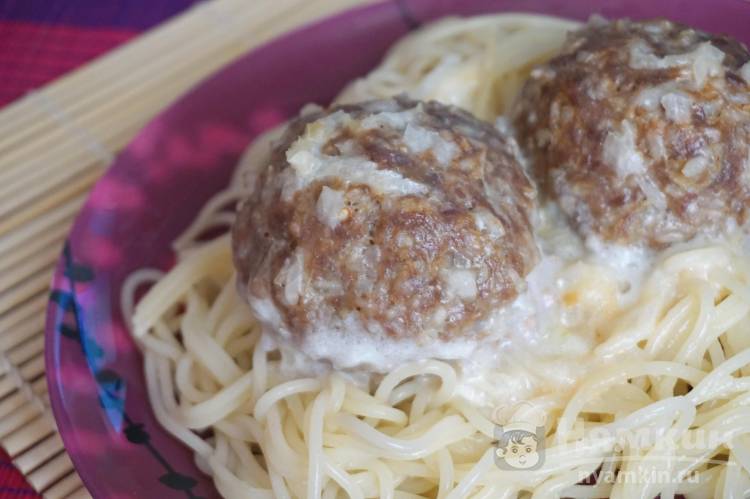 Мясные ежики с рисом в сметанном соусе - фото шаг 12