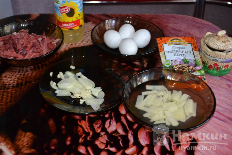 Бризоль с мясом и картофелем - фото шаг 1