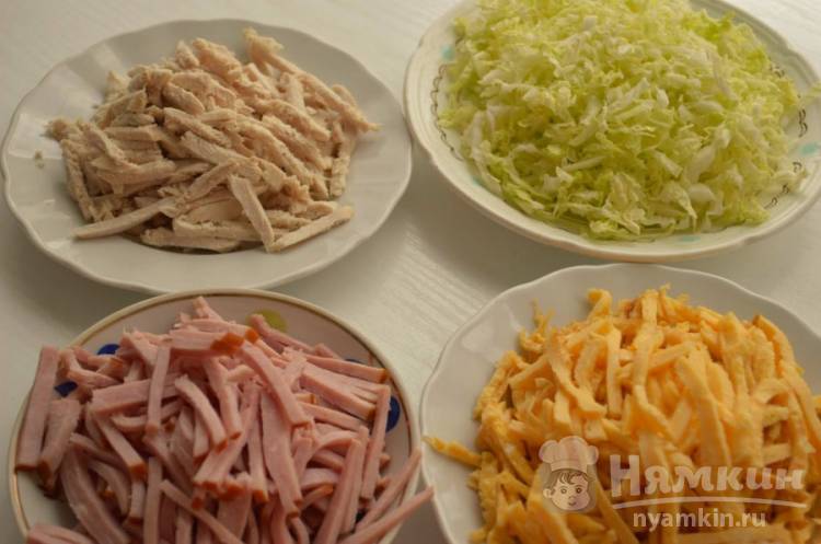 Салат с корейской морковью и курицей - фото шаг 3