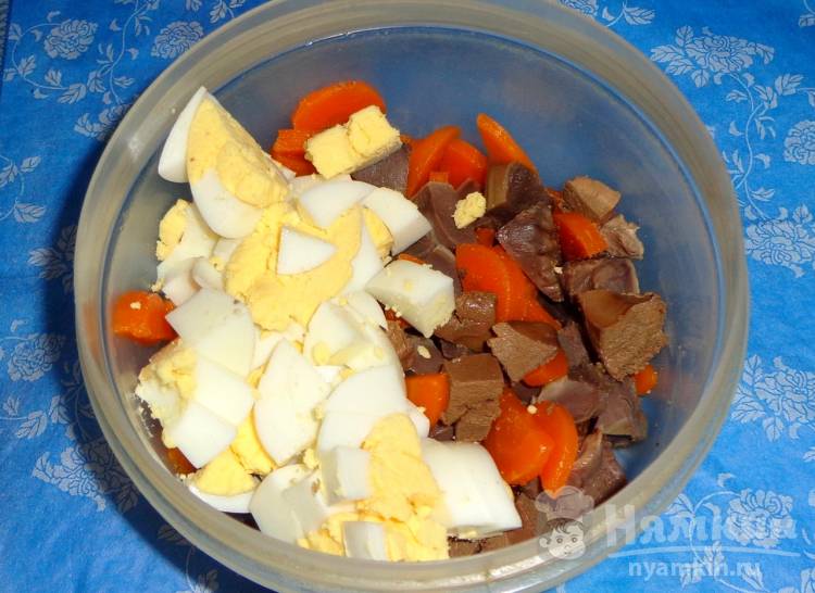 Салат из субпродуктов - фото шаг 4
