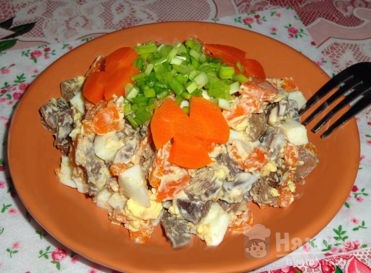 Салат из субпродуктов - фото шаг 6