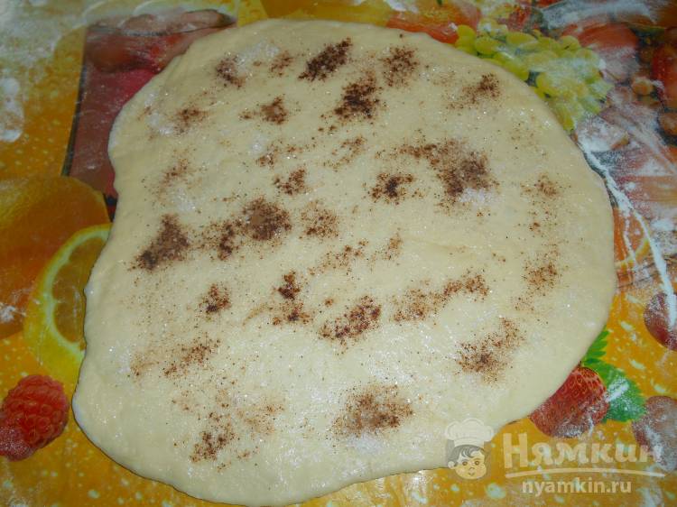Булочки улитки с сахаром и корицей - фото шаг 5