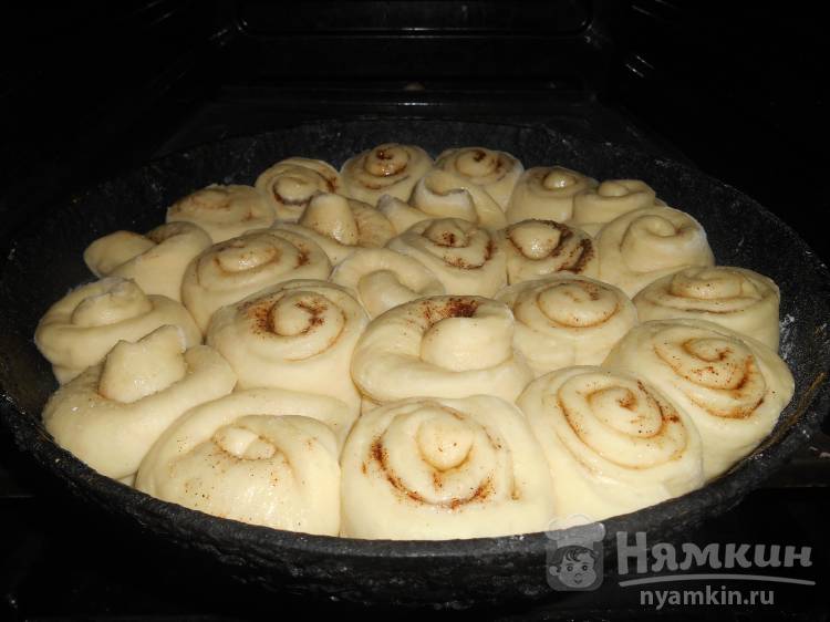 Булочки улитки с сахаром и корицей - фото шаг 8