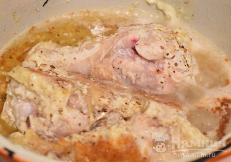 Жареные куриные голени в яично-майонезном соусе - фото шаг 5