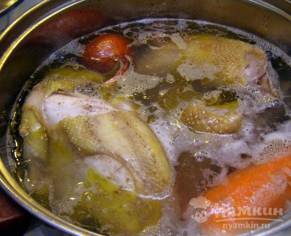 Прозрачный куриный бульон - фото шаг 3