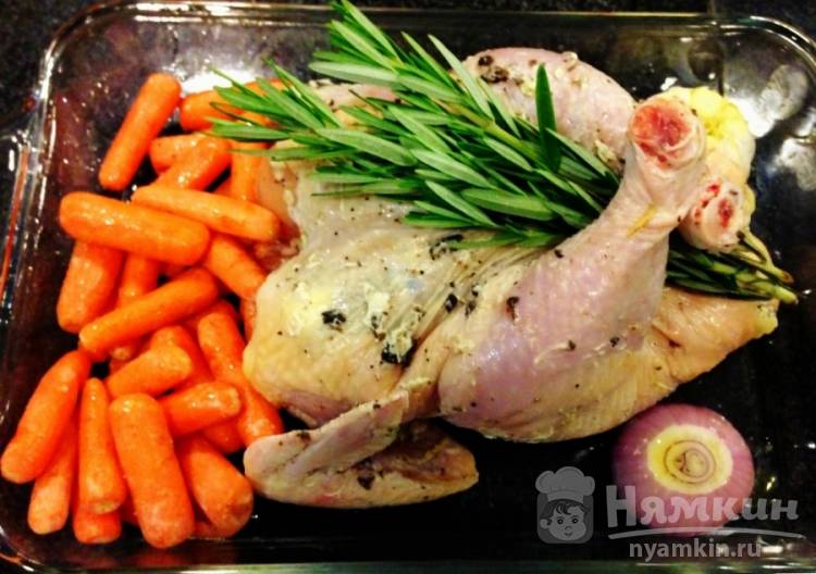 Запеченная курица на Новый год - фото шаг 1