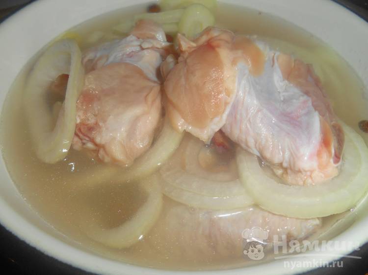 Шашлык из курицы на сковороде - фото шаг 1