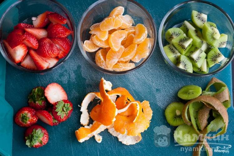 Как сделать елочку из фруктов – пошаговый рецепт с фото