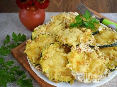 Цукини с овсяными хлопьями запеченные в духовке - фото шаг 4