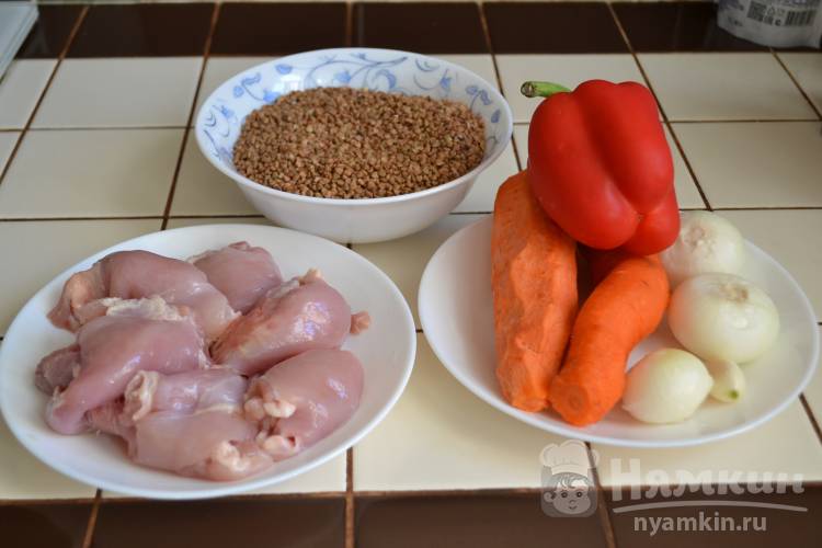 Гречка с овощами и курицей - фото шаг 1