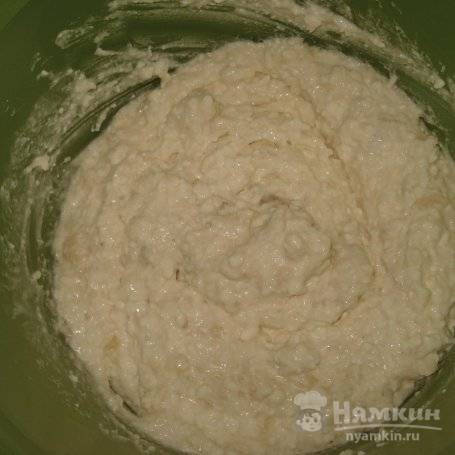 Блины с творогом и бананом - фото шаг 3