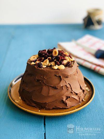 Шоколадный тортик из печенья, пошаговый рецепт на ккал, фото, ингредиенты - Ольга