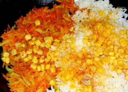 Золотой рис с кукурузой - фото шаг 3