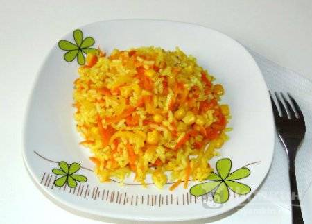 Золотой рис с кукурузой - фото шаг 4