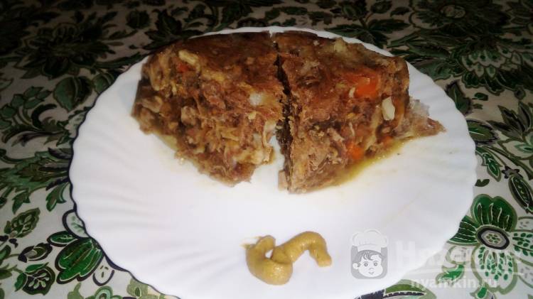 Холодец из гуся, моркови и чеснока - фото шаг 7