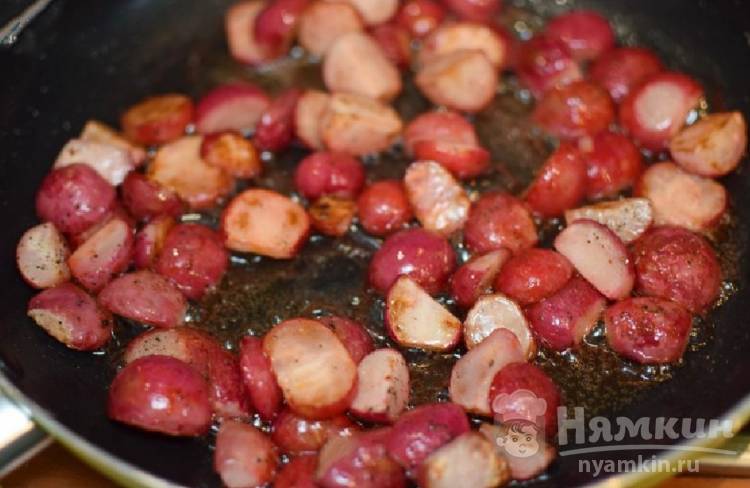 Вкусный жареный редис - фото шаг 3