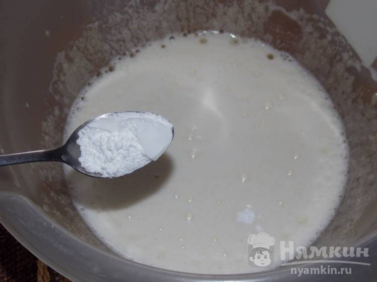 Кекс  на молоке двухцветный в духовке - фото шаг 3