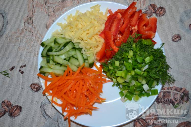 Салат с вареной куриной грудкой рецепт