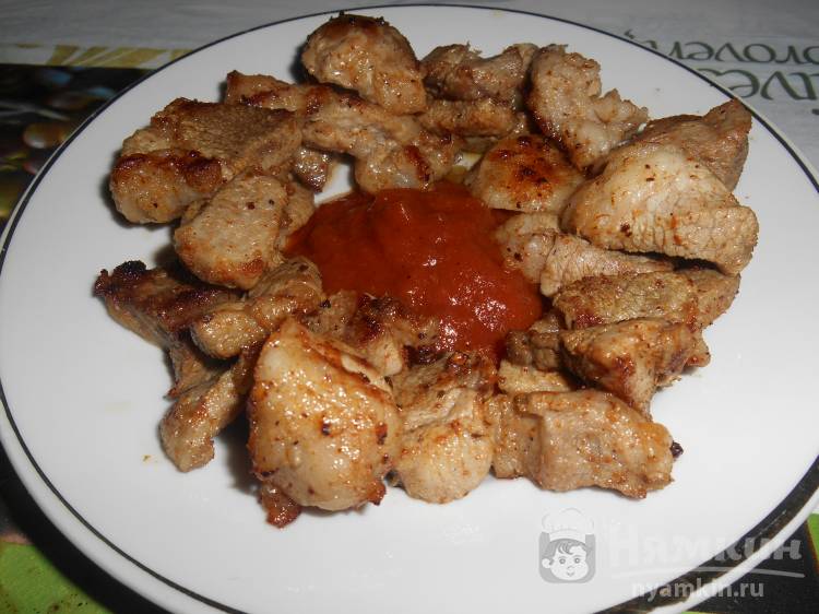 Шашлык из свинины на сковороде - фото шаг 3
