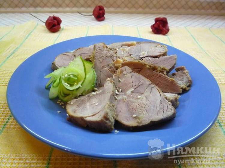 Баранина запечённая с чесноком и горчицей - фото шаг 5