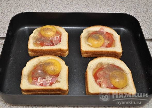 Горячие бутерброды с сайрой и яйцом в духовке: рецепт с фото