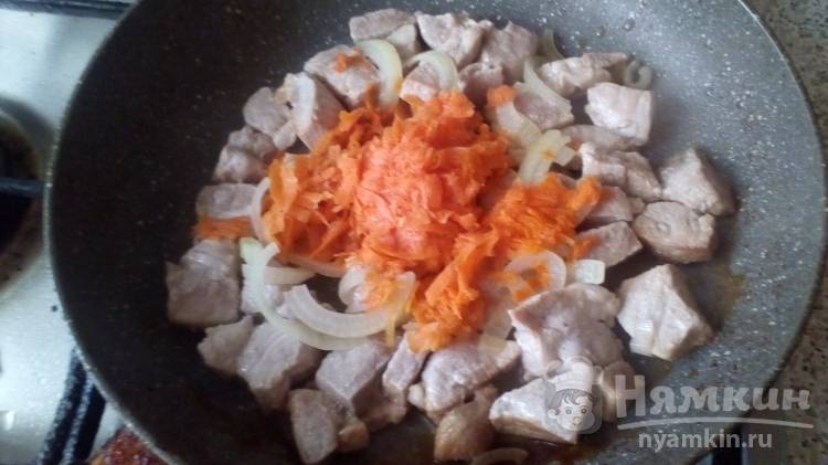 Гречка с мясом и овощами - фото шаг 3