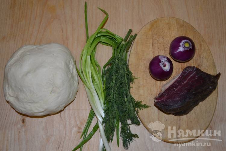 Самса из рубленного мяса и дрожжевого теста - фото шаг 1