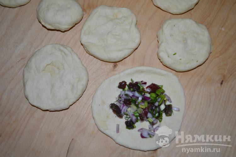Самса из рубленного мяса и дрожжевого теста - фото шаг 6