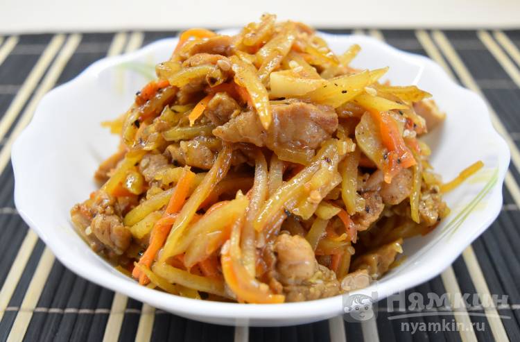 Острое мясо с овощами и кунжутом - фото шаг 13