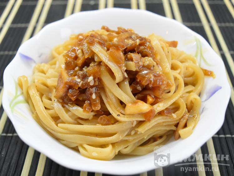 Лапша WOK без мяса по-домашнему - фото шаг 9