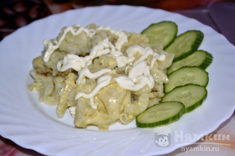 Макароны с сыром и яйцом  - фото шаг 6