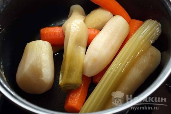 Суп из трески и морепродуктов - фото шаг 2
