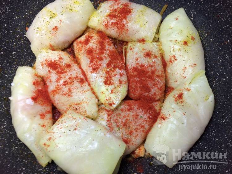 Голубцы с куриным мясом и рисом - фото шаг 6