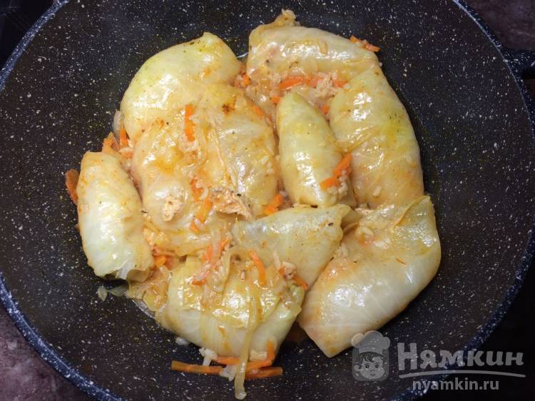 Голубцы с куриным мясом и рисом - фото шаг 7
