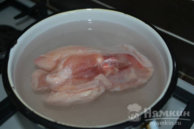 Куриный суп с сыром - фото шаг 2