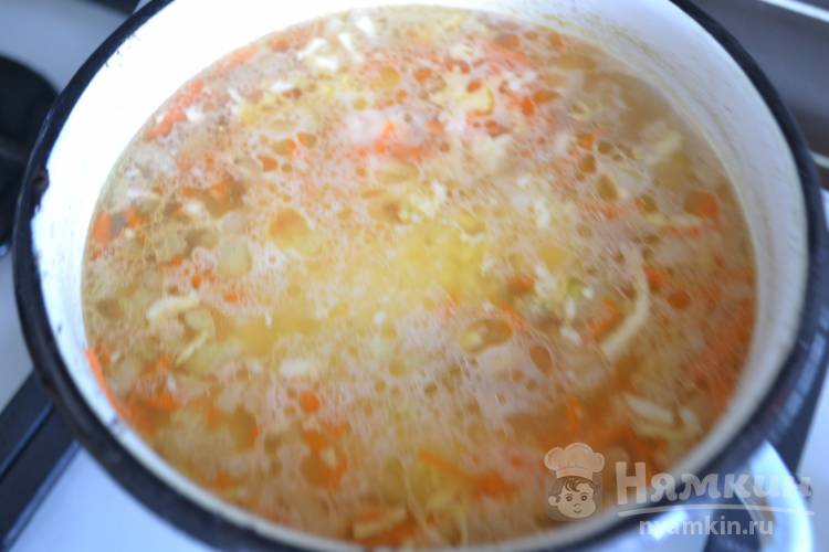 Куриный суп с сыром - фото шаг 9