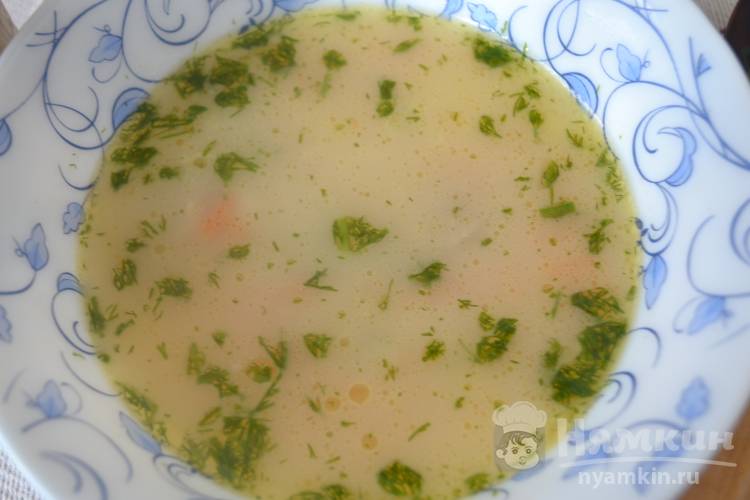 Куриный суп с сыром - фото шаг 10