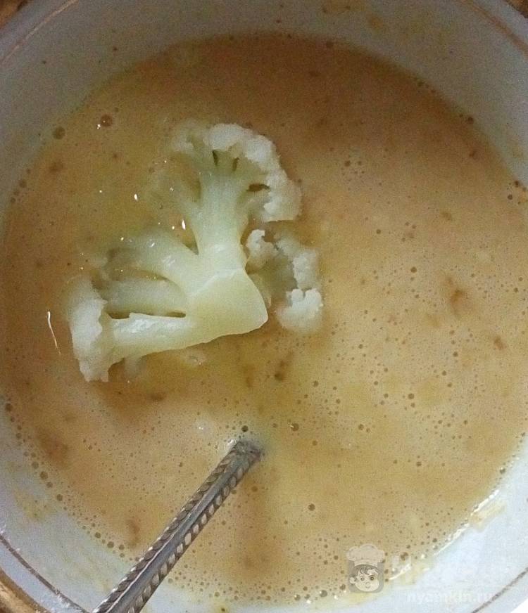 Цветная капуста с золотистой корочкой - фото шаг 2