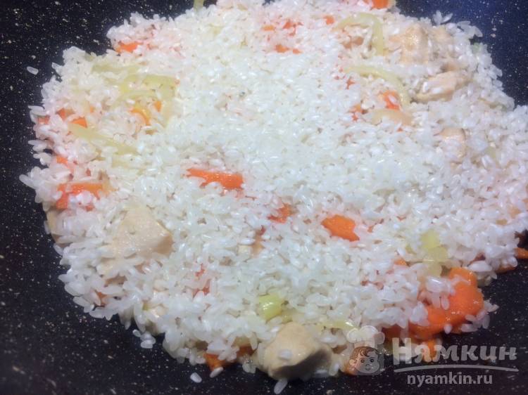 Вкусный плов с куриной грудкой - фото шаг 3